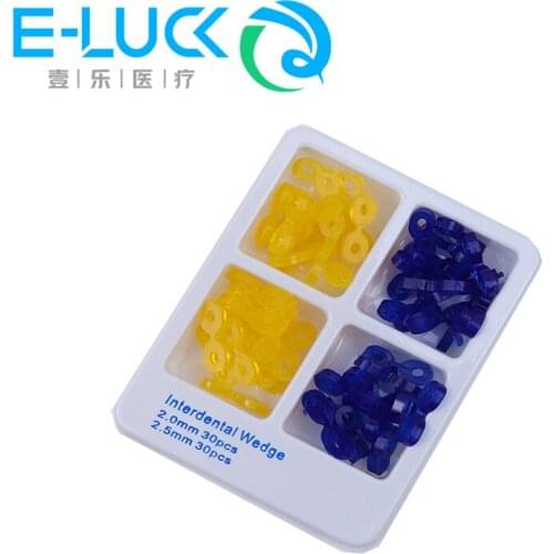 80pcs/box Interdental Wedge Dental Elastic Fixing Wedges Matrix Matrices Rubber Dam Tooth Seperator Dentist Accessories