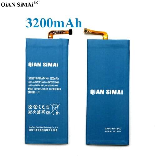 QiAN SiMAi Li3829T44P6hA74140 3200mAH Battery For ZTE Nubia Z7 Z9 NX508J NX510J NX511J Z9 Max Plus Z9 mini Phone + Tracking Code