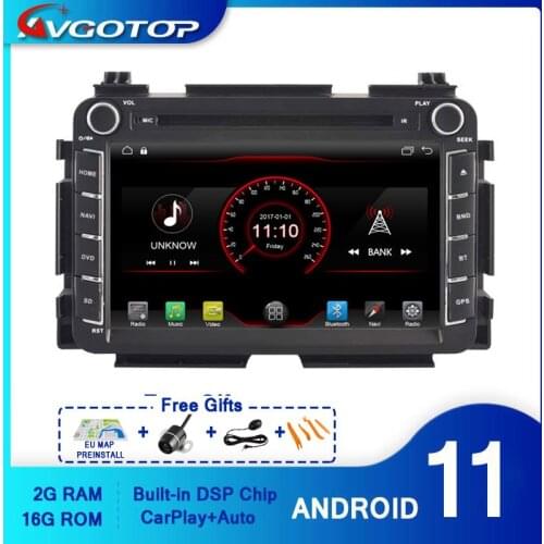 AVGOTOP Android 10 CAR Radio Navigation Multimedia Player For HONDA VEZEL 2G 16G Bluetooth GPS Video Audio