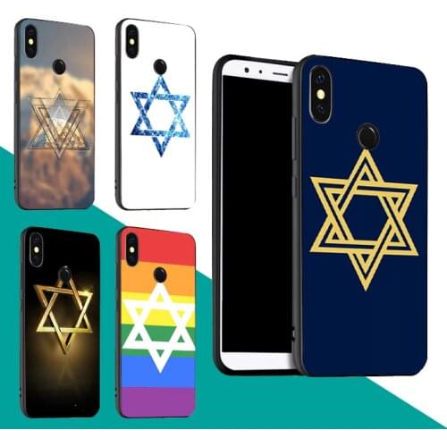 David Jewish Star Symbol Case For Xiaomi Redmi Note 9 7 8 Pro 9S 8T 9A 9C Mi Note 10 Lite A3 For POCO X3 F2 Pro