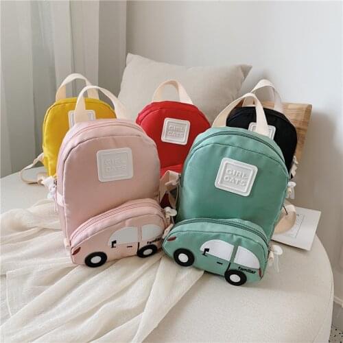 Child Mini School Bags Baby Girl Backpacks Small Kids Car Shoulder Bags 2019 New Detachable Bags Black Red Bags for Boy Unisex