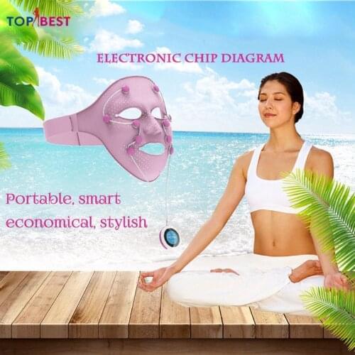 Electric EMS Vibration Beauty Massager Anti Wrinkle Acne Removal LED Skin Rejuvenation 3D Silicone Photon Facial Mask Device