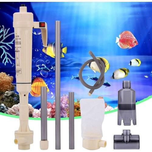 Electric Aquarium Water Change Pump Cleaning Tools Water Changer Gravel Cleaner Siphon for Fish Tank Water Filter Pump