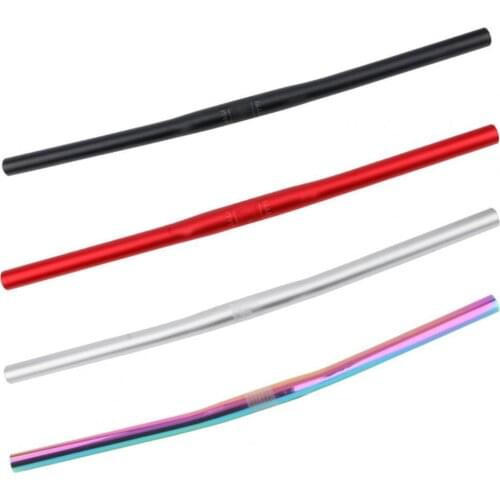 Aluminum Alloy Lightweight Durable Bicycle Handlebar Safe Anti-slip Wear-Resistant Bicycle Riser Bar Handlebar for Outdoors
