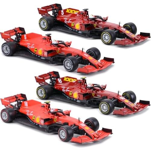 Bburago 1:18 2020 SF1000 #5 #16 F1 Racing Formula Car Static Simulation Diecast Alloy Model Car