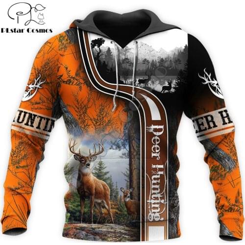 Fashion Men Hoodie Beautiful Deer Hunting 3D Printed Harajuku Sweatshirt Unisex Casual Jacket Pullover sudadera hombre KJ075