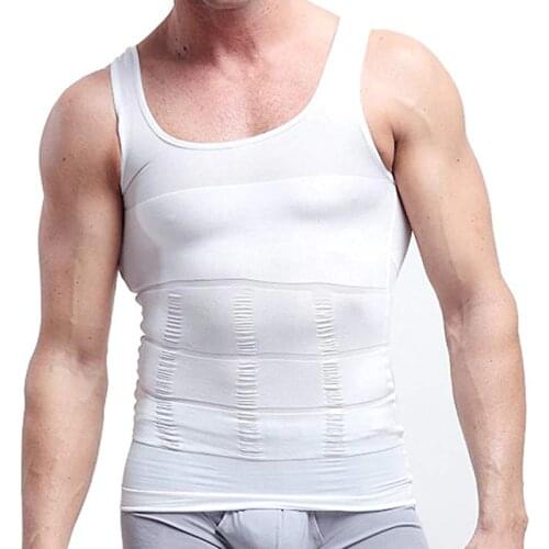 Newly Mens Compression Tank Tops Body Shaper Slimming Vest Elastic Slim Muscle Shapewear 19ing