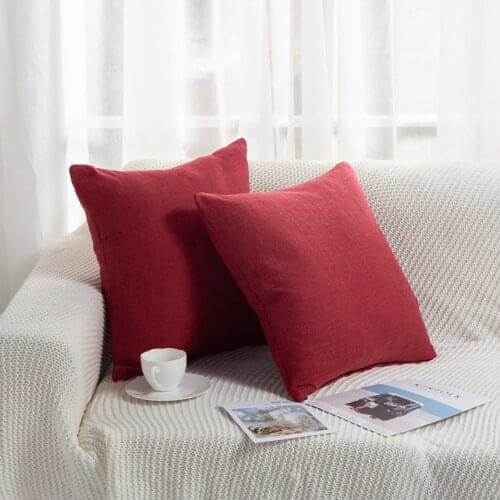 New Pillowcases 30x50cm (Set of 2) with Zipper Closure Pillow Cover for Sofa Bed Machine Washed