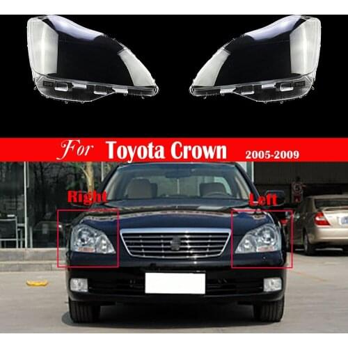 Car Front Headlight Lens For Toyota Crown 2005 2006 2007 2008 2009 Headlamp Cover Replacement Auto Shell Lampshade Lampcover