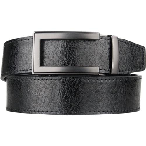 High Quality Cowhide genuine Leather Belt For Men 3.5cm width Mens Automatic Buckle Brand Luxury Golf mens belts