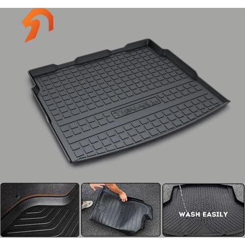 Rubber MATS Fit for Volkswagen VW TIGUAN L MAGOTAN CC TOURAN L BORA GOLF67 Sportsvan BOOT LINER REAR TRUNK CARGO MAT TRAY CARPET