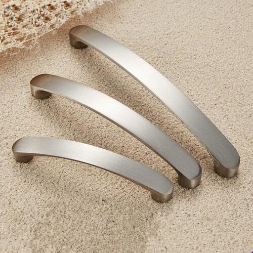 Cabinet Handles Knobs Aluminum Alloy Door Kitchen Knobs Brushed Cabinet Pulls Drawer Modern Furniture Handle Hardware