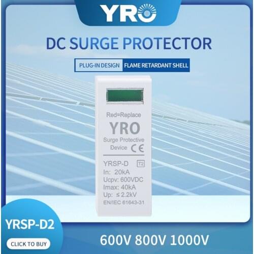 DC SPD Replace Module for 600V 800V 1000V 20~40KA Surge Protective Device Arrester Surge Protector Replace Core YRSP-D2