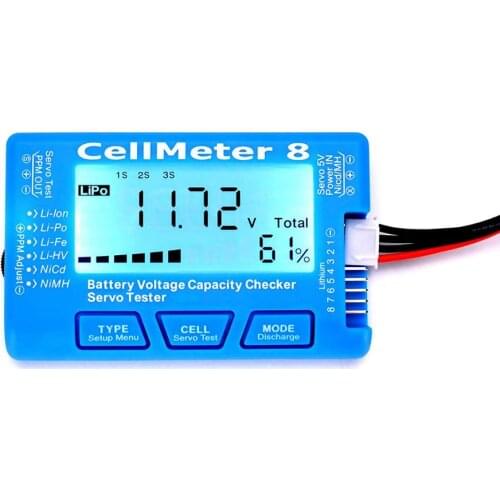Battery Tester RC CellMeter 8 CellMeter Digital Battery Checker LCD Controller Detector Battery Voltage Tester Checking