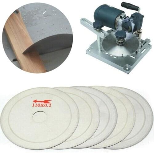 5pcs 4.5inch 0.2mm Thin Diamond Lapidary Saw Blade Cutting Disc Rim 0.01'' Saving in Material for Jewelry Gems