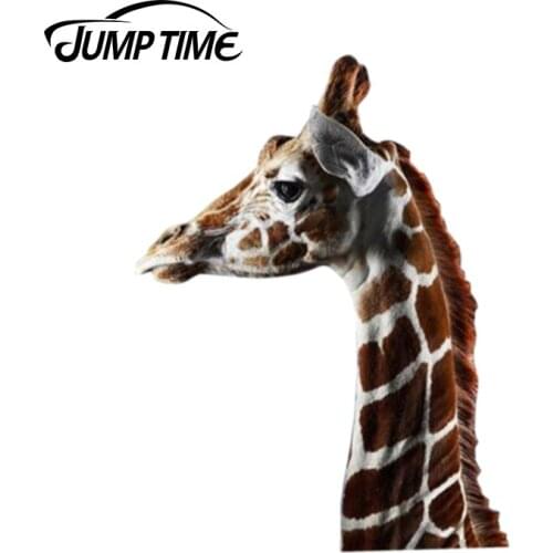 Jump Time 13cm x 9.8cm Giraffe window sticker car sticke sloth car decal Vinyl Decal Car Window Laptop Bumper Animal Car Sticker