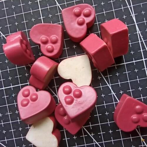 1pcs/lot resin flatback love shape bread 19mm Jewelry Mobile Phone Hairpin Headwear DIY Accessories