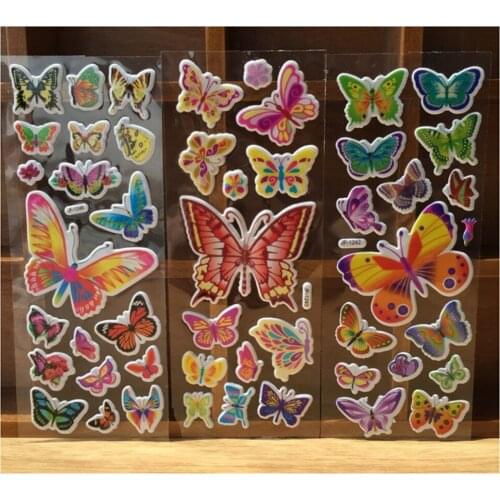 10pcs/lot Mix Color Letter Smile Car Animal Zoo 3D Foam Stickers Party Supplies Decoration Kids Gift Children Toys