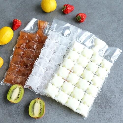 10 Pcs/Pack Of Disposable Ice Making Bag Transparent Self-sealing Ice Cube Tray Mold Quick Freezing Ice Cube Bag Kitchen Tools