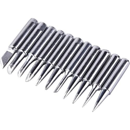 11 Pieces Soldering Iron Tips Kit 900M-T for Hakko Soldering Station Tool 900M 936 937 907