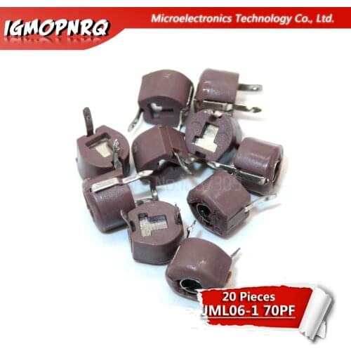 20pcs 70P 70PF 6mm JML06-1 DIP trimmer Adjustable capacitor