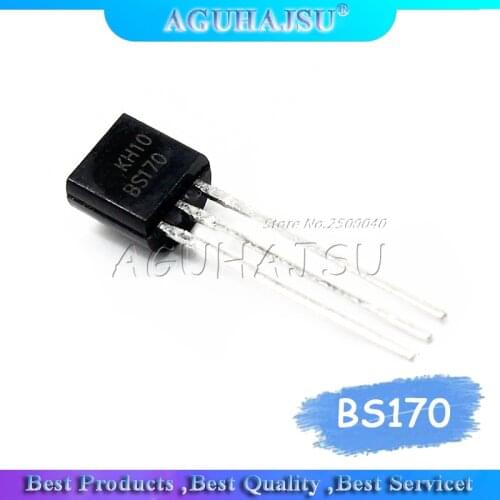 20pcs BS170 MOSFET N-Channel 60V 50mA TO-92 0.5A / 600V FET New Original