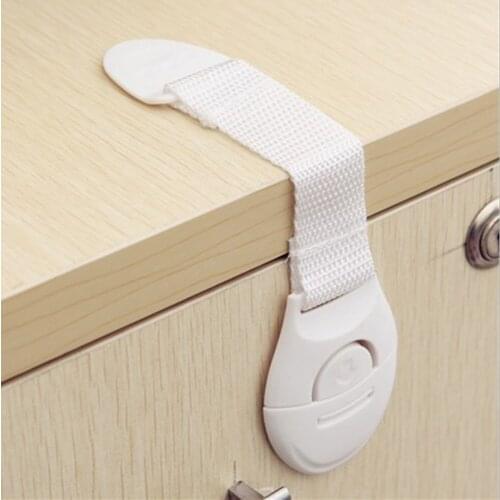 5 Pcs/Lot Kids Cabinet Door Drawers Safety Locks Cabinet Cupboard Refrigerator Locks Children Protection Security Locks Straps