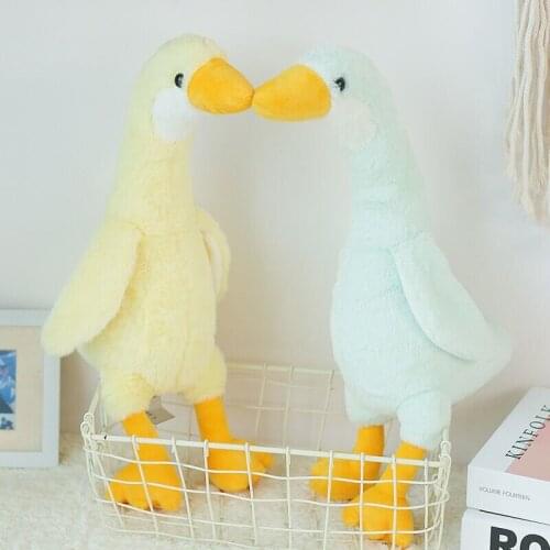 50cm Lovely Plush Toys Yellow Green Swan Stuffed Soft Kawaii Animal Pillow Dolls Gift for Friend Birthday Christmas Present