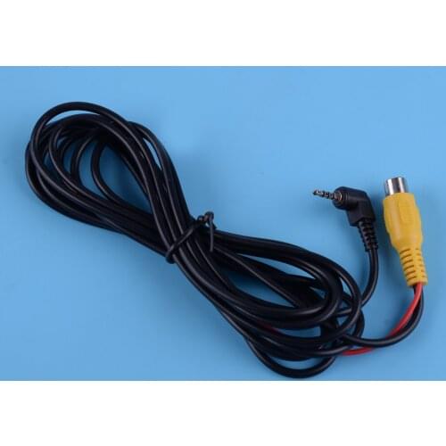 Beler Plastic RCA to 2.5MM AV IN Cable for Car DVR Camcorder Rear View Parking Camera Adapter Replacement