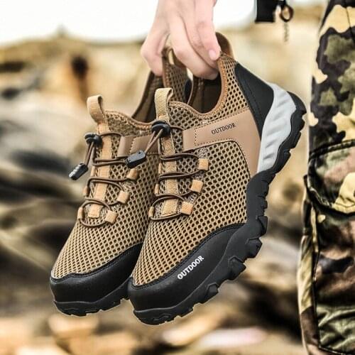 2021 new mesh wading shoes mens beach outdoor wading shoes swimming slippers surfing womens quick-drying water shoes