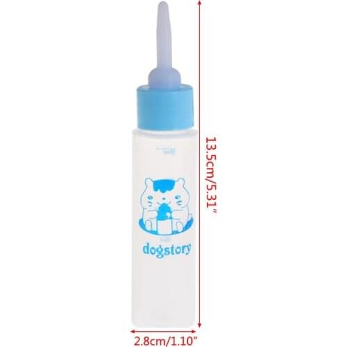 Pet Milk Bottle 30ml Silicone Nipple Small Animal Feeding Hamster Cat Dogs Puppy