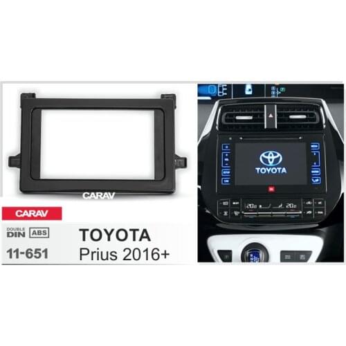 CARAV 11-651 Car Radio Fascia Panel for TOYOTA Prius 2016++ Stereo Fascia Dash CD Trim Installation Kit