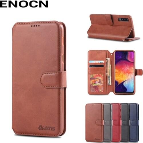 Wallet Case For Sumsang A70 Cover Case Sumsang A7 2019 Luxury PU Leather Flip Full Protector Shockproof Vintage Phone Housing