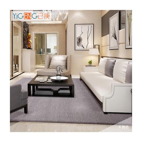 Pure color wool carpet hotel full carpet large living room coffee table bedroom bedside blanket custom
