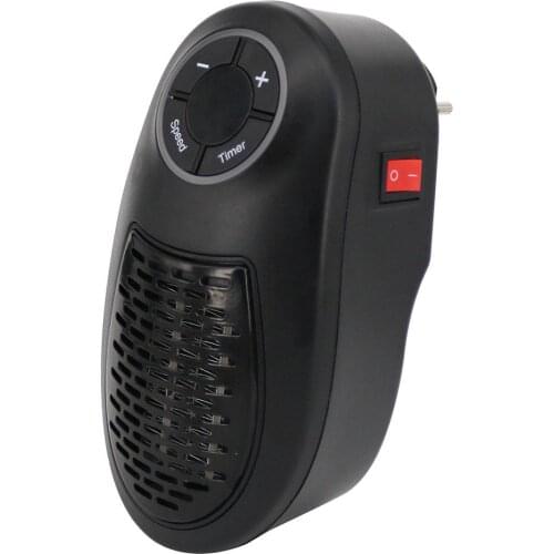 Mini Electric Heater with Colorful Lamp Desktop Household Adjustable Remote Control Timing Machine Bedroom Appliances