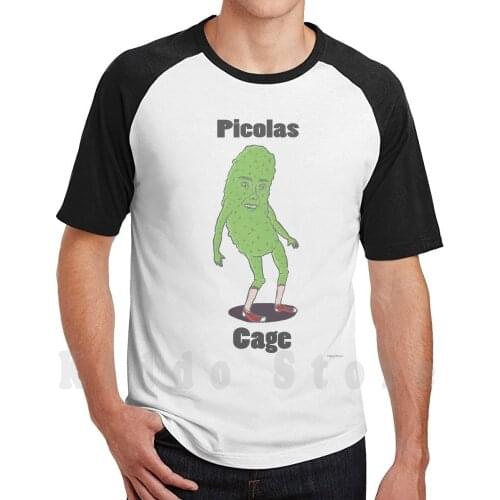 Picolas Cage T Shirt Cotton Men Diy Print Cool Tee Nicolas Cage Picolas Weird Funny Silly Joke Prank