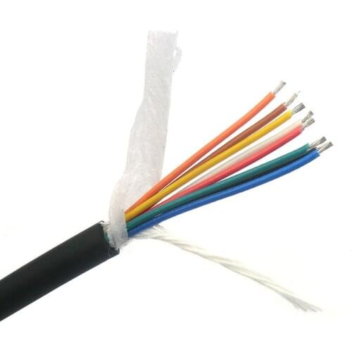 Flexible Cable 8 Core 0.2,0.3mm² 26awg,24awg,22awg,Tinned copper drag chain wire