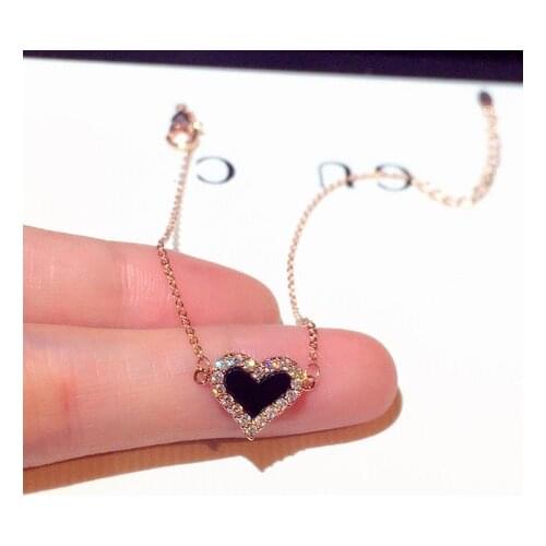 2021summer Fashion New Japanese and Korean Hand Heart-shaped Bracelets on Hand Woman Accesories Decorations for Girls S00313