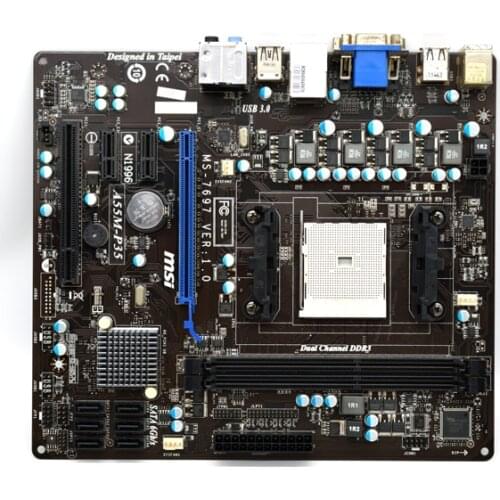For MSI A55M-P35 A55/DDR3/FM1 supports X4 51 641 3870 M-ATX Original Used motherboard