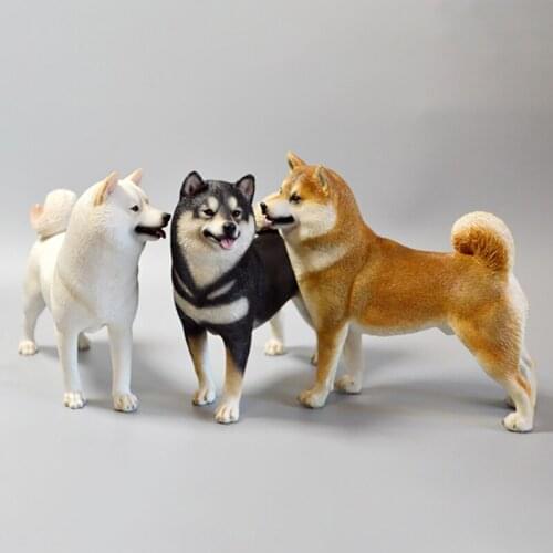 Mr.z About 11cm 1/6 Scale Shiba Inu Handmade Model Cute Dog High-End Car Decorations Action Figure Scene Accessories