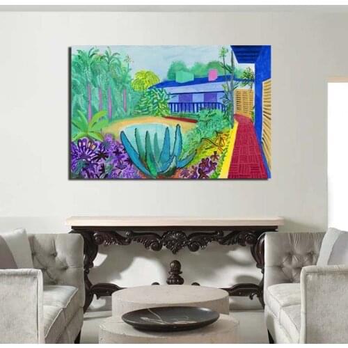 David Hockney Garden Wall Art Canvas Posters And Prints Canvas Painting Decorative Pictures For Office Living Room Home Decor