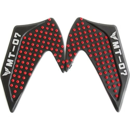 One Pair 2016 New Design For YAMAHA MT-07 MT07 MT 07 Tank Traction Side Pad Gas Fuel Knee Grip Decal Red Blue Black Titanium