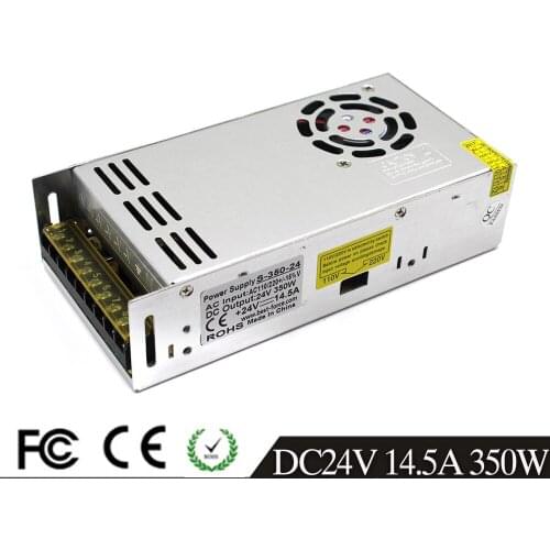 Regulated Switching Power Supply DC24V 14.5A 350W Led Lighting Driver Transformer 110V 220V AC Input To DC 24V Output SMPS