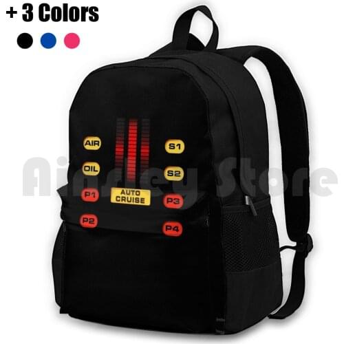 Kitt Dash Outdoor Hiking Backpack Riding Climbing Sports Bag Kitt Knight Rider 80S Retro Cool Geeky Nerdy Tv Sci Fi Car Karr