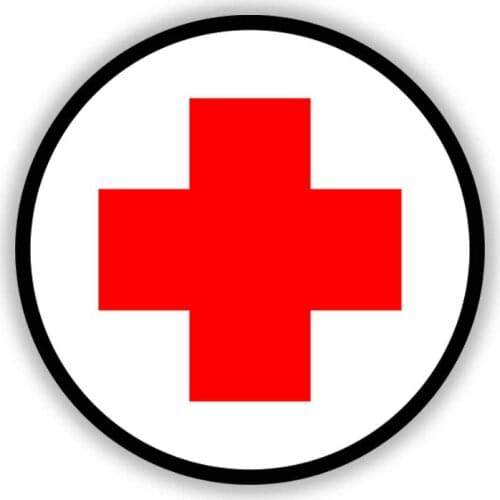 S50404# Various Sizes / Colors Personality PVC Decal for Red Cross Waterproof Car Sticker on Motorcycle Laptop Decorative