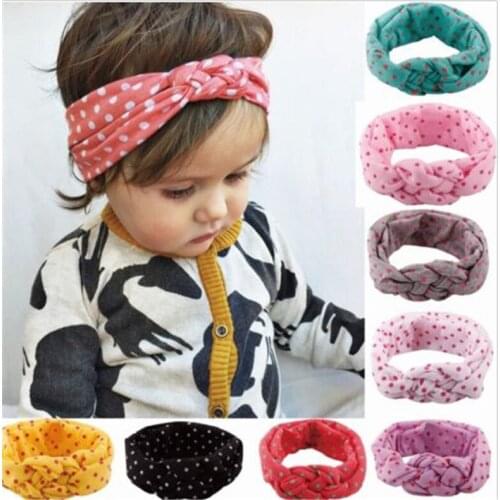 Cute Baby Girl Headbands Knitted Newborn Baby Bows Hearband Turban Infant Head Bands Hairbands For Kids Girl ACC91