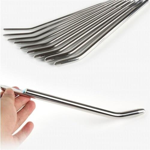 SM 8 Sizes Steel Catheter Penis Plug Urethral Sounds Sex Toys Urethral Dilators Magic Wand For Men Gay Beginner Training kit