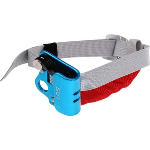 Outdoor Blue/Gold Right/Left Foot Ascender Riser Rock Climbing Mountaineering Equipment Gear Safety Survival Camping Accessory