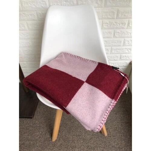 European and American nobles luxury thick red 1510 g H blanket shawl scarf, thick air conditioning sofa aircraft blanket shawl