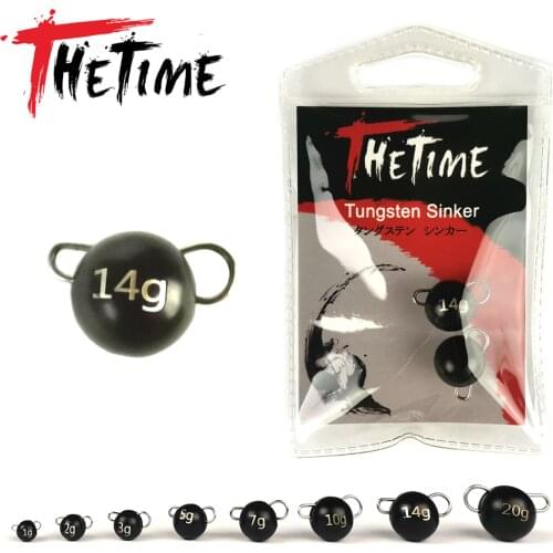 Thetime Tungsten Cheburashka Sinker 1g2g3g5g7g10g14g20g 97% Wolfram Fishing Weight Tackle For Soft Worm Bait Accessories